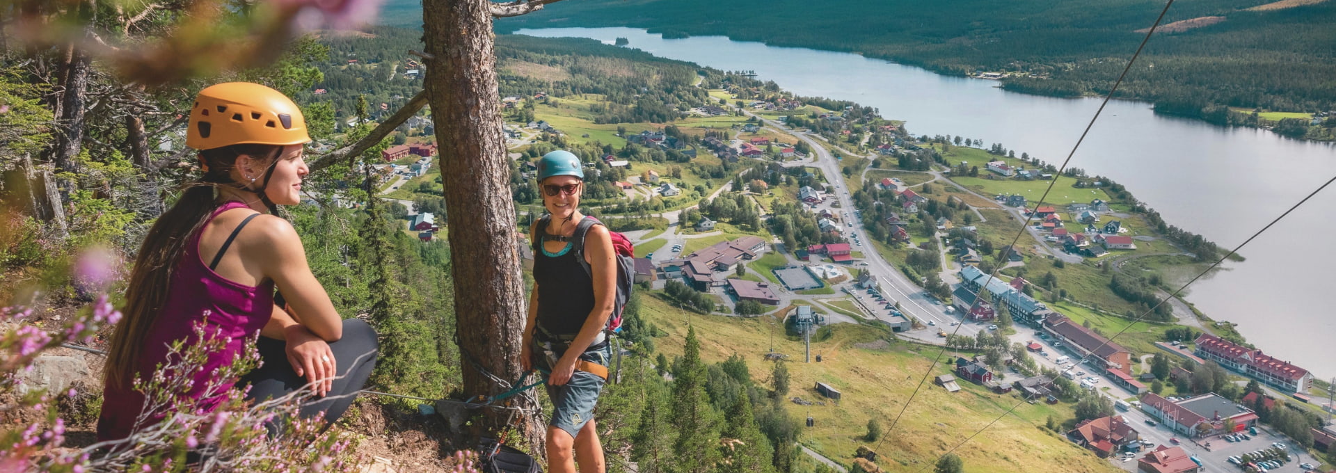 Klättring Funäsdalsberget, via ferrata