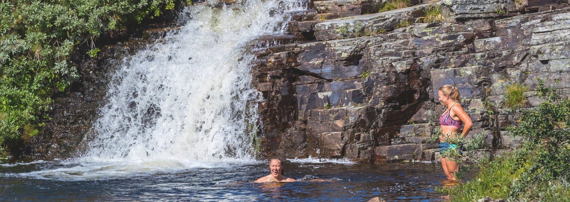 Bada i Tväråfallet Ramundberget