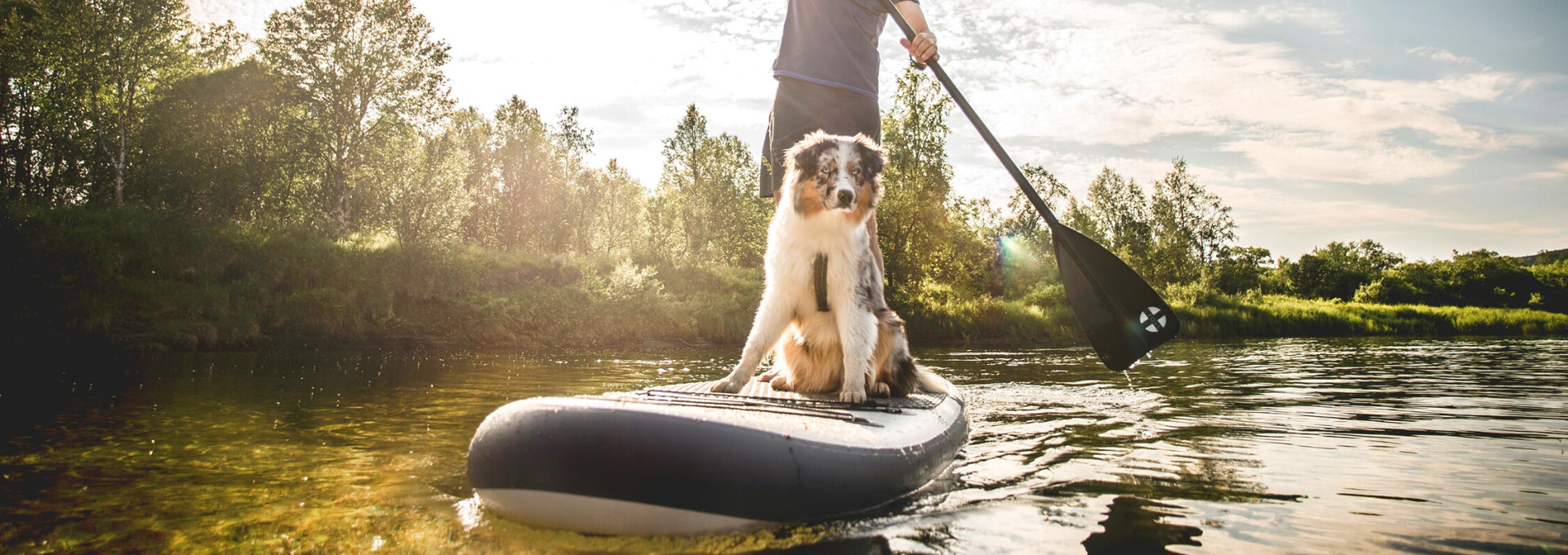 Stand up paddelboard på Ljusnan