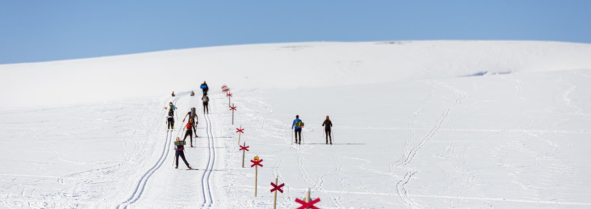 cross-country skiiers in Ramundberget
