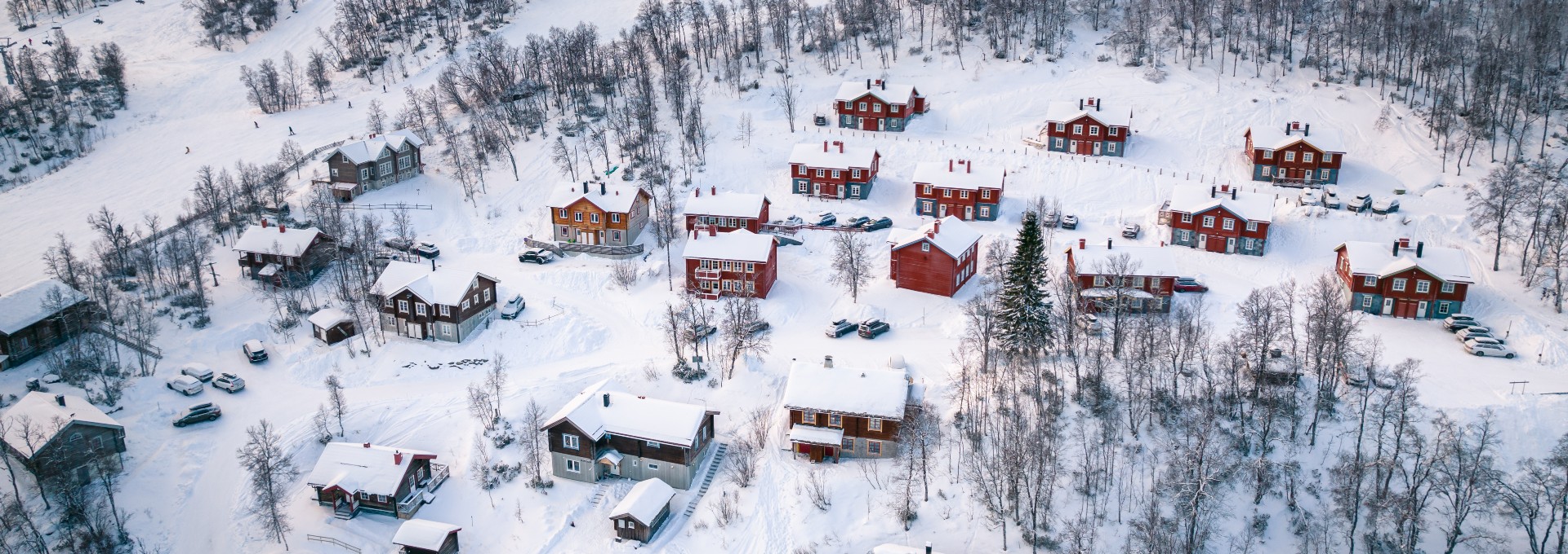 The accomodation of the area Kvarnbäcksbyn, Ramundberget