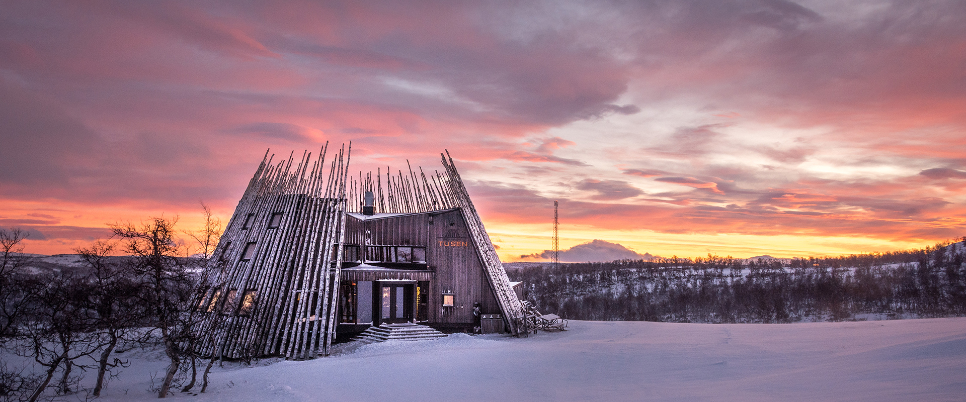 Restaurang Tusen ligger på fjället