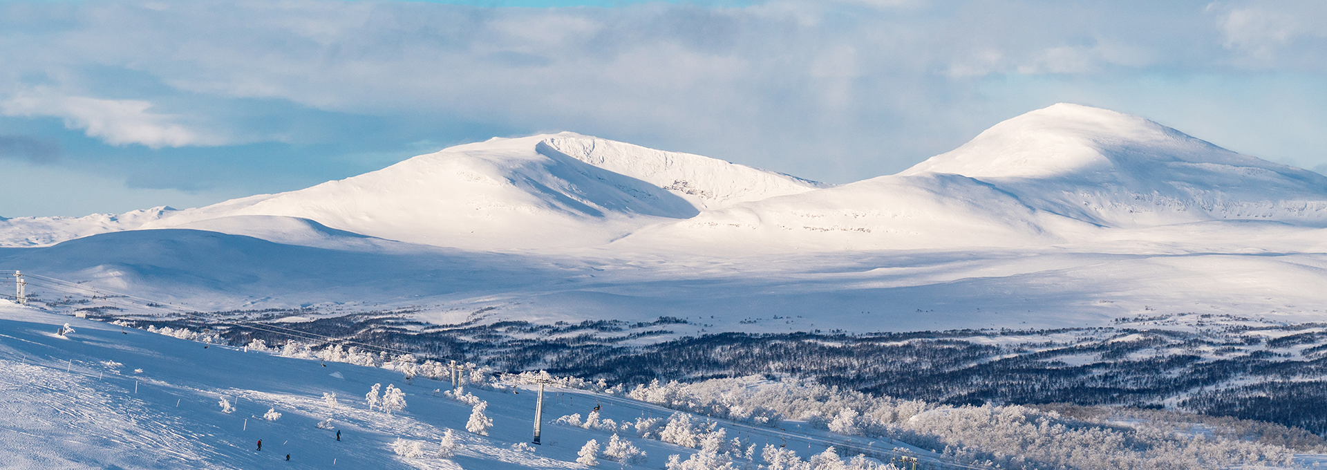 the mountain Skarfjället Ramundberget och logotype